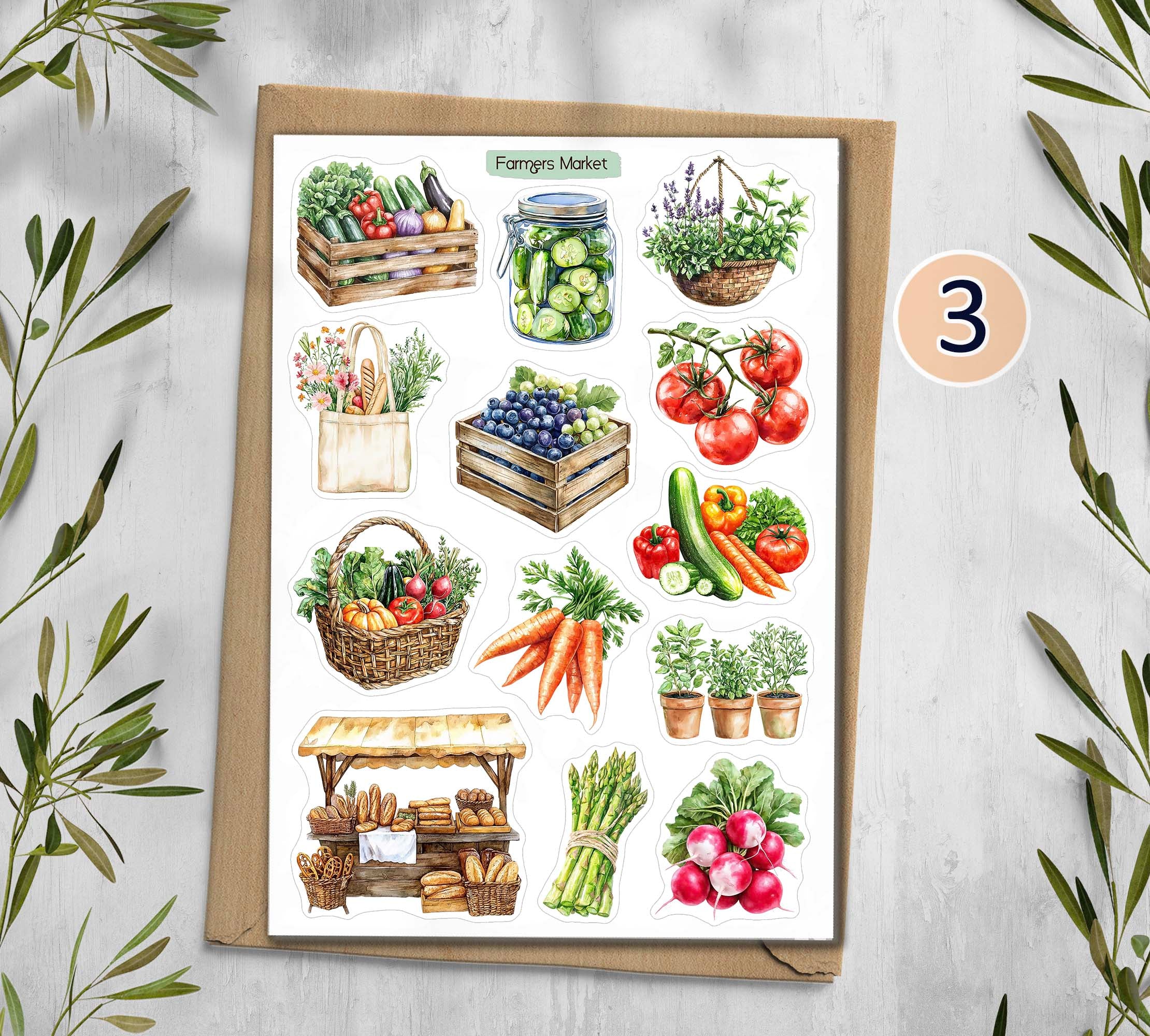 Farmers Market stickers