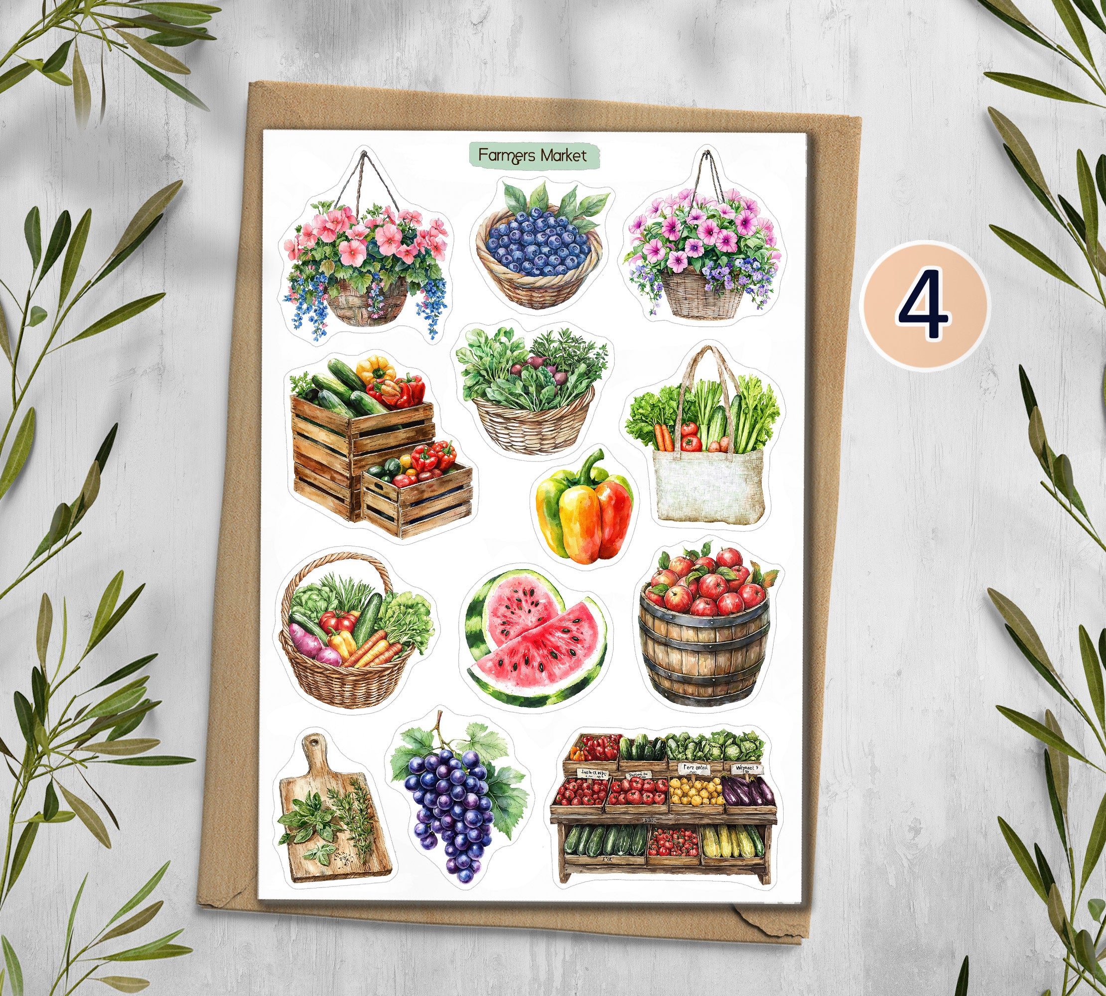 Farmers Market stickers