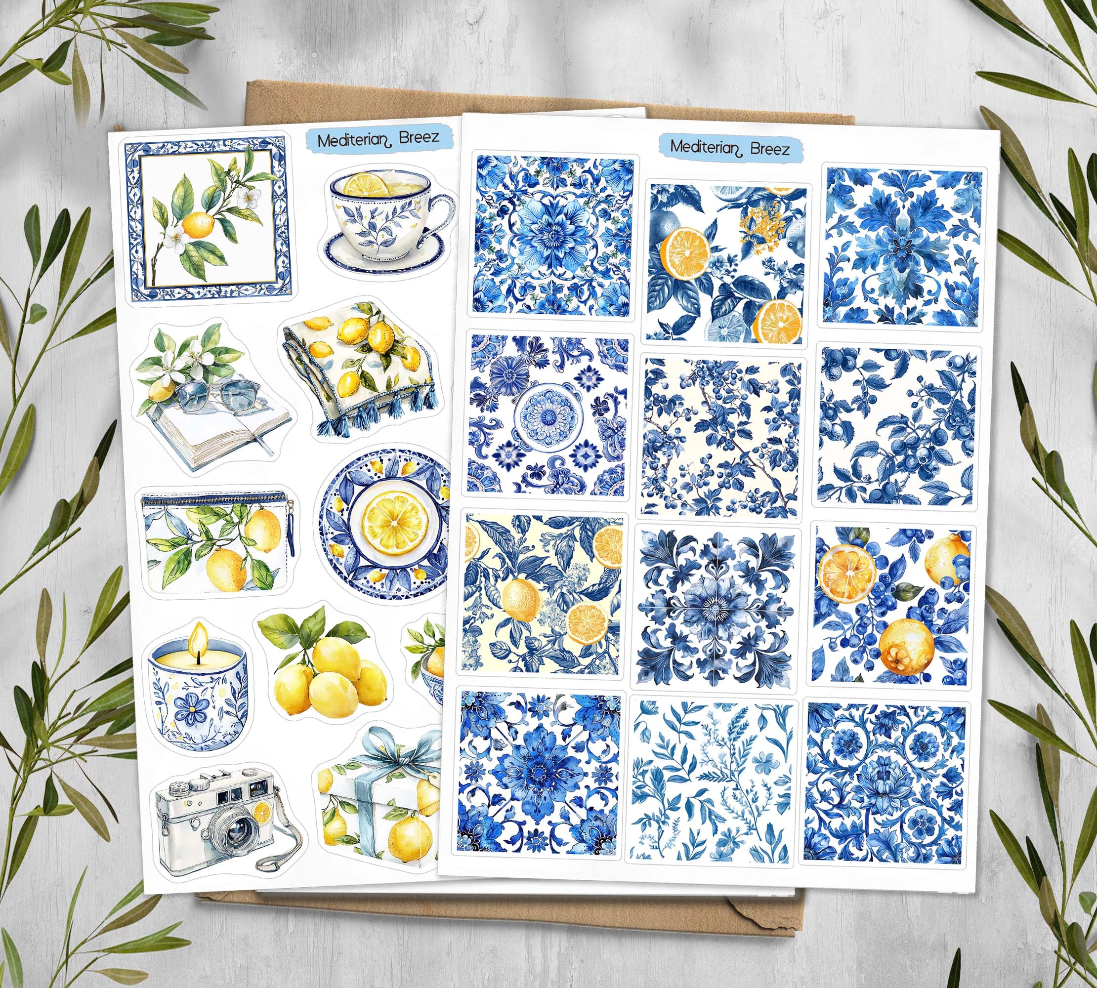 Mediterranean Summer Stickers| Travel Stickers