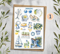 Mediterranean Summer Stickers| Travel Stickers