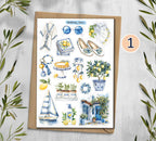 Mediterranean Summer Stickers| Travel Stickers
