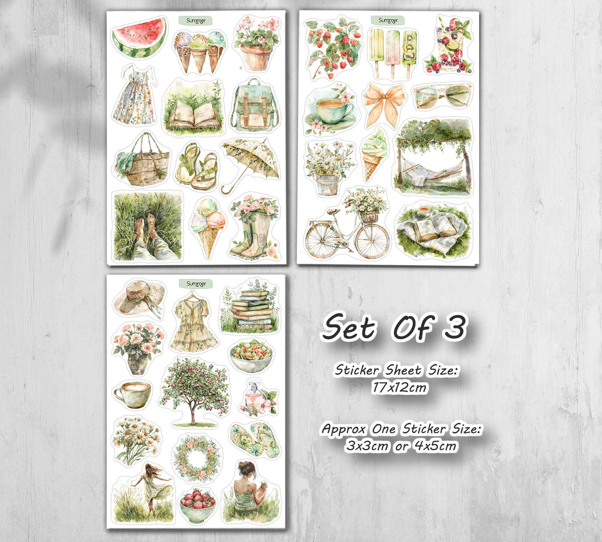 Nostalgic Summer Stickers 00337