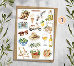 Italian Summer Travel Stickers