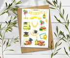 Graduation Celebration Stickers: Planner, Scrapbook