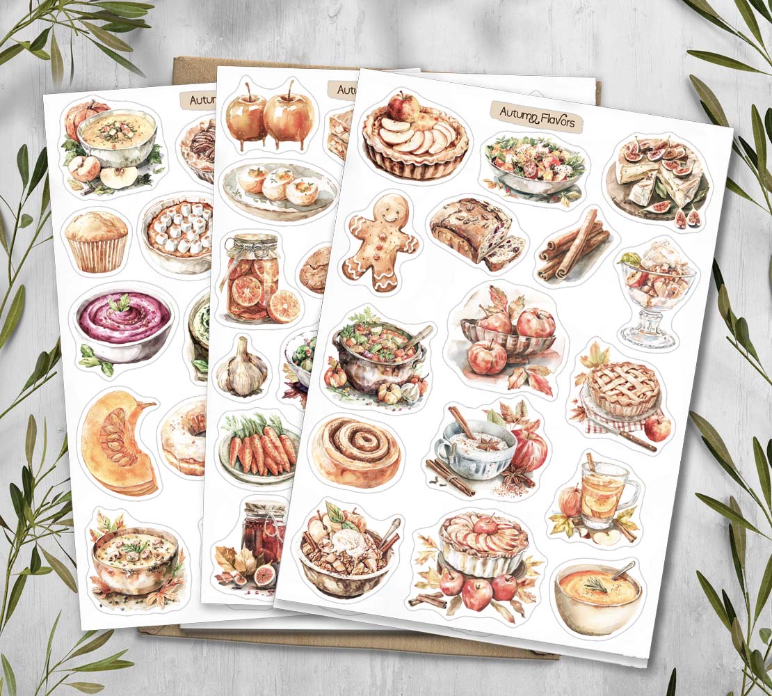 Autumn Flavours stickers