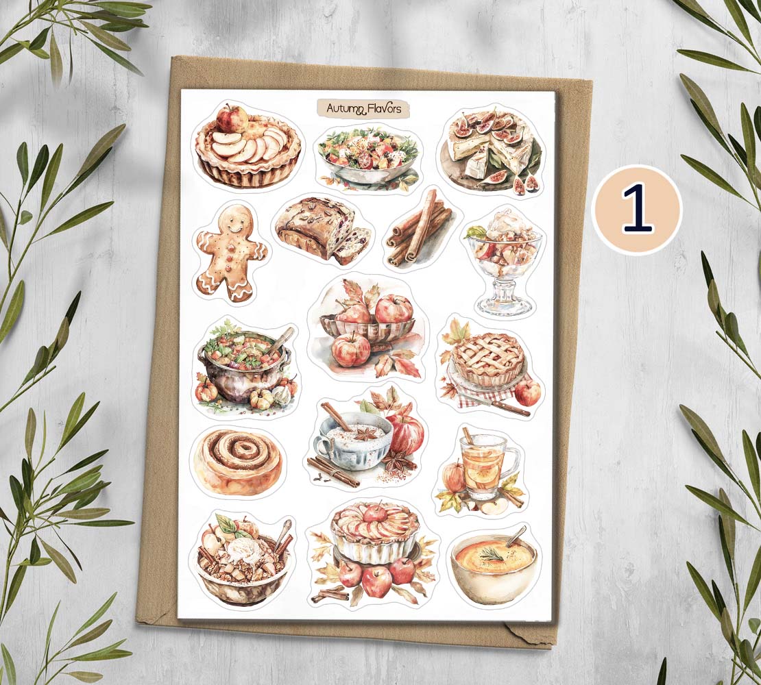 Autumn Flavours stickers