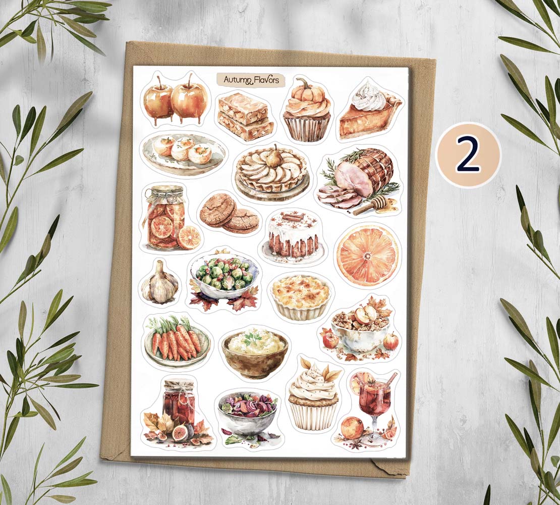 Autumn Flavours stickers
