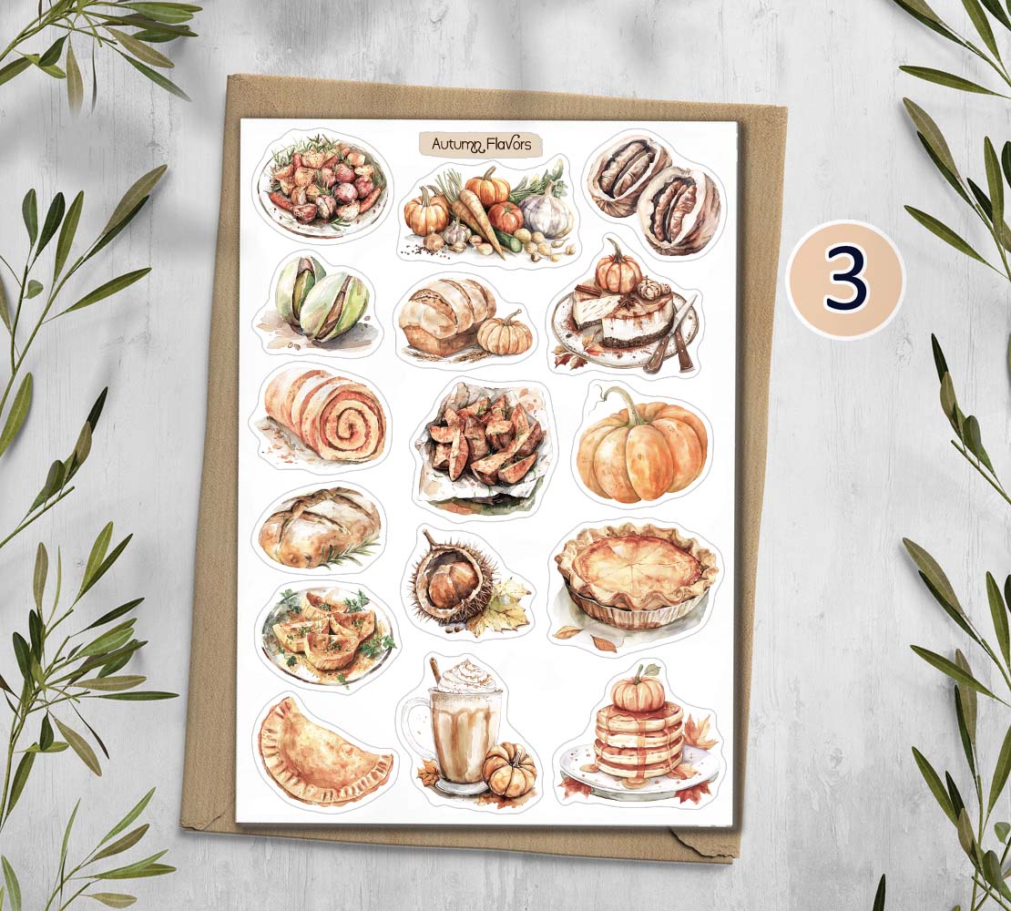 Autumn Flavours stickers