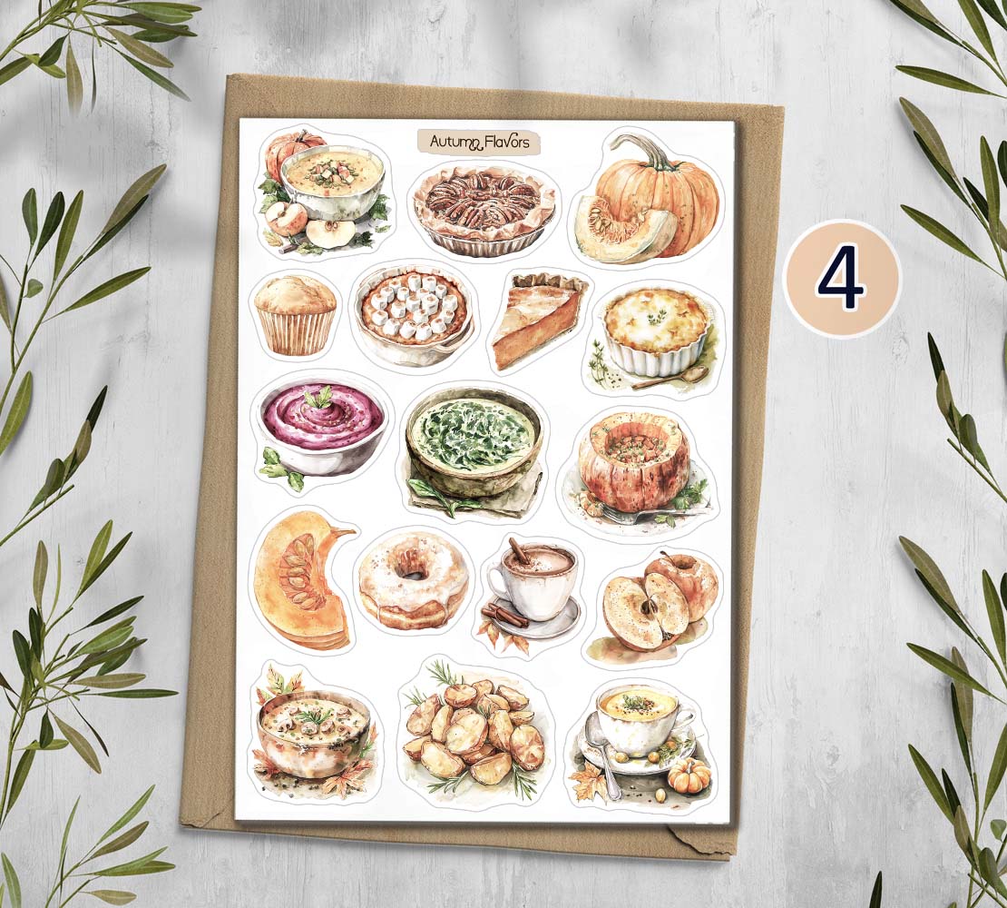 Autumn Flavours stickers
