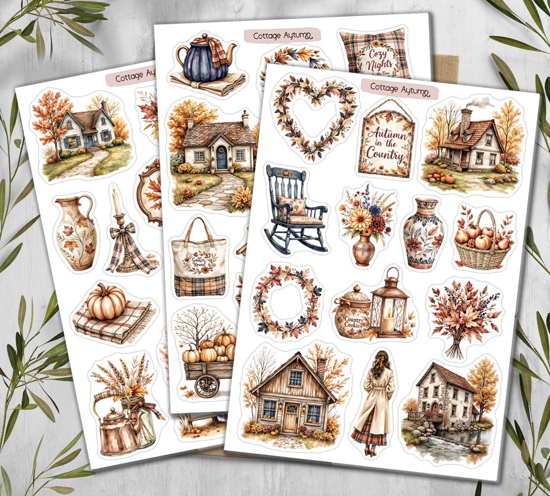 Autumn Cotagecore Stickers 00350