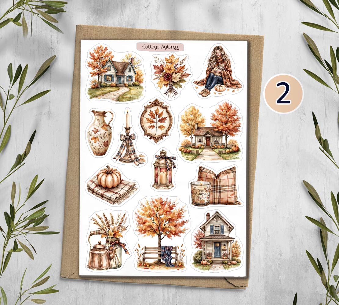 Autumn Cotagecore Stickers 00350