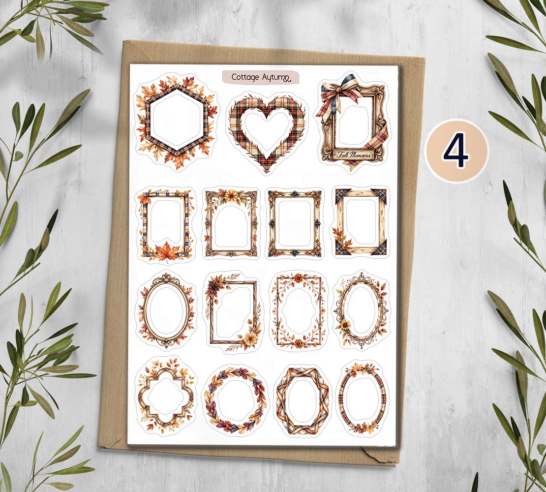 Autumn Cotagecore Stickers 00350