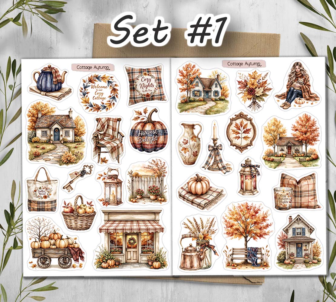 Autumn Cotagecore Stickers 00350