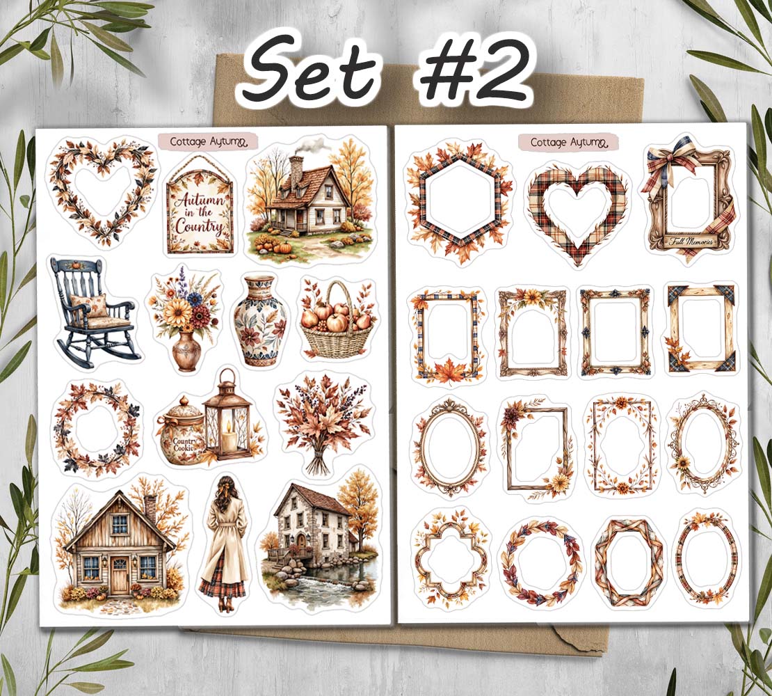 Autumn Cotagecore Stickers 00350