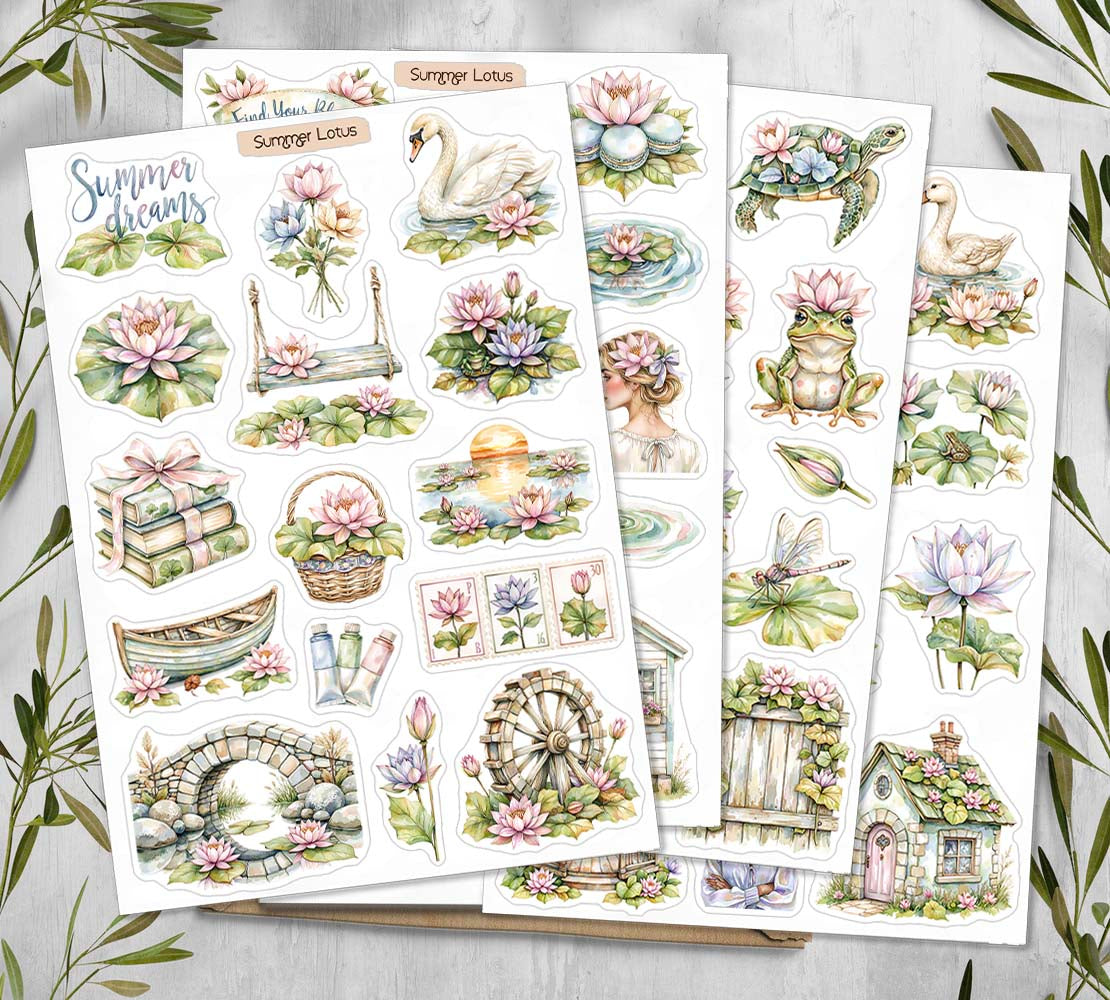 Summer Lotus Stickers 00352
