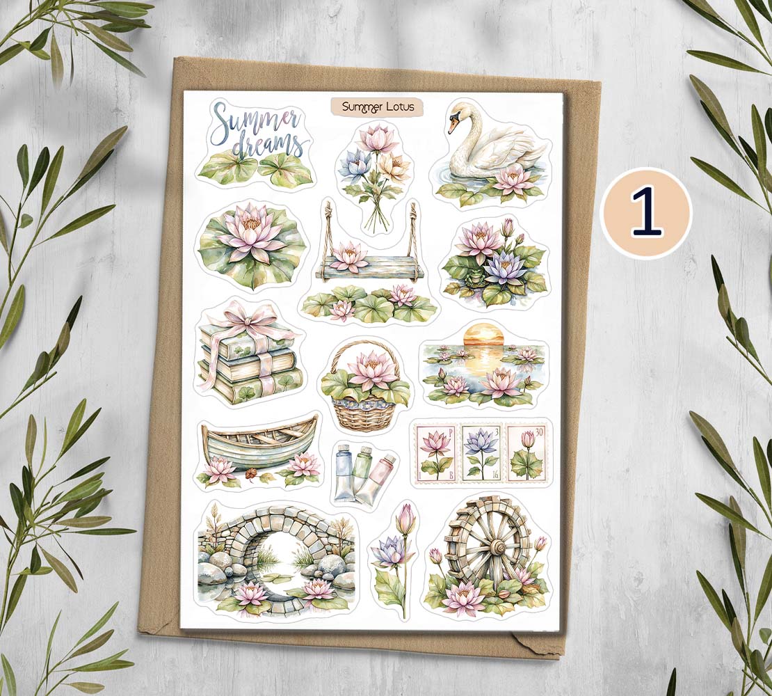 Summer Lotus Stickers 00352