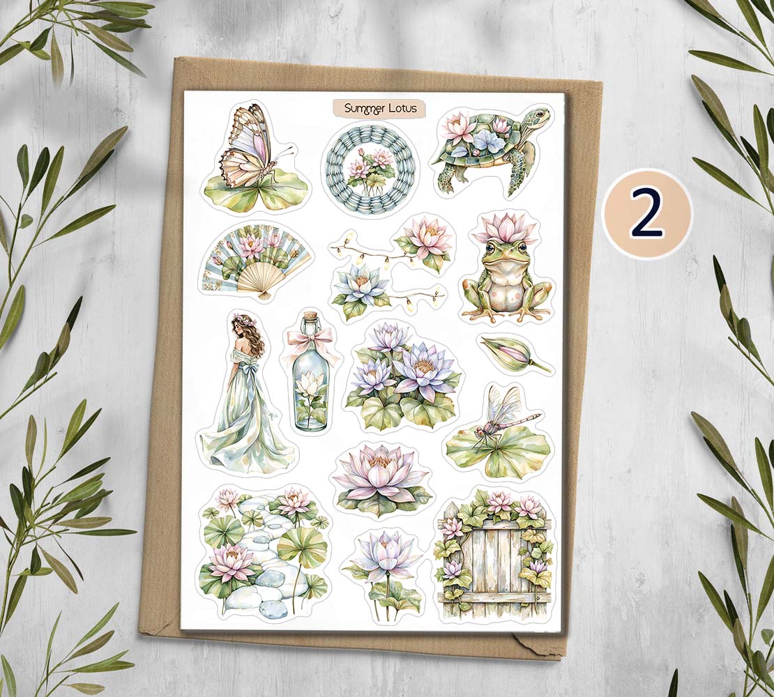 Summer Lotus Stickers 00352