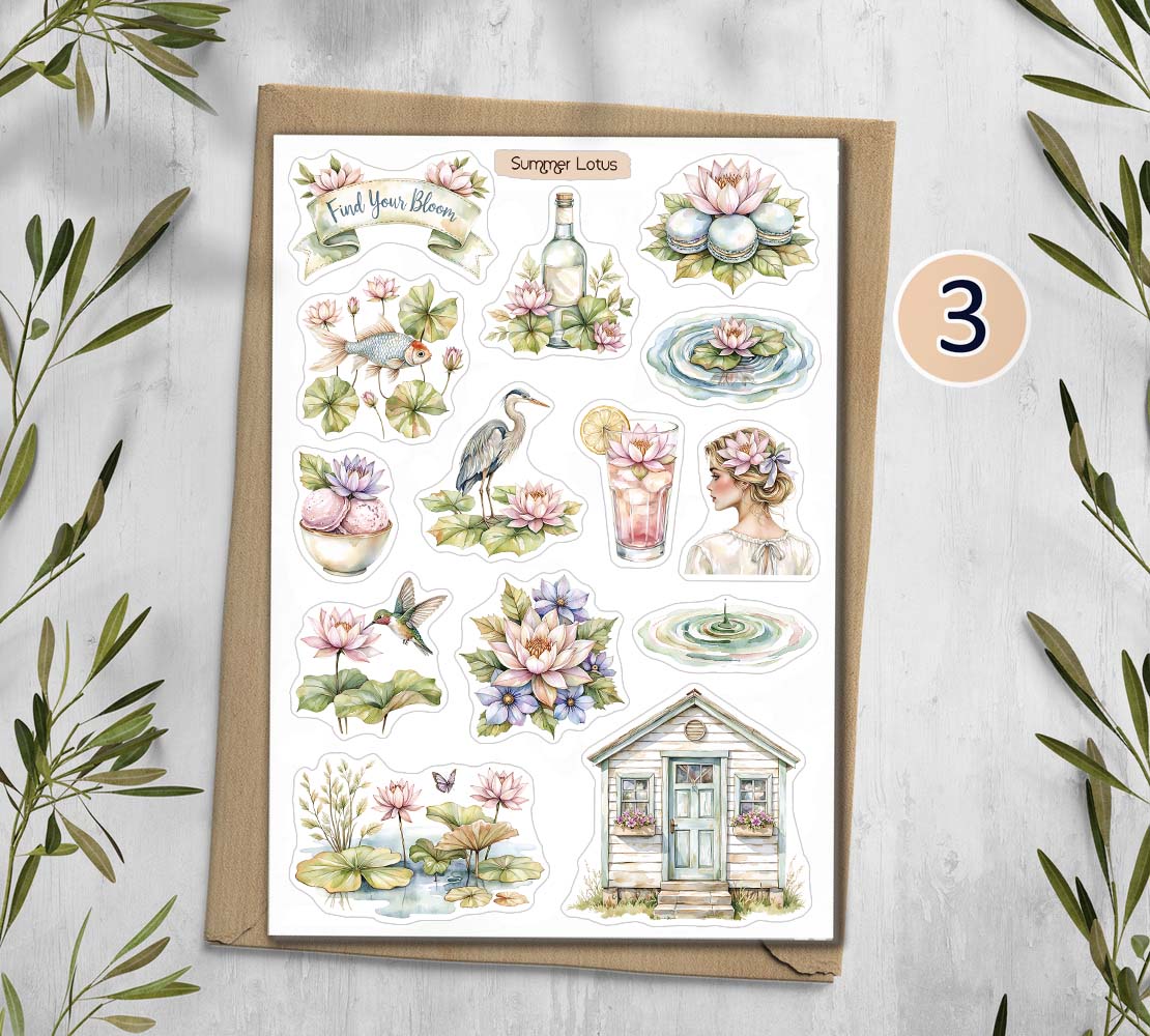 Summer Lotus Stickers 00352