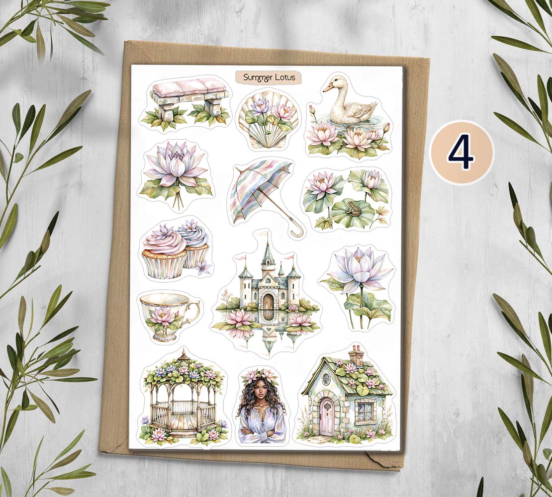 Summer Lotus Stickers 00352