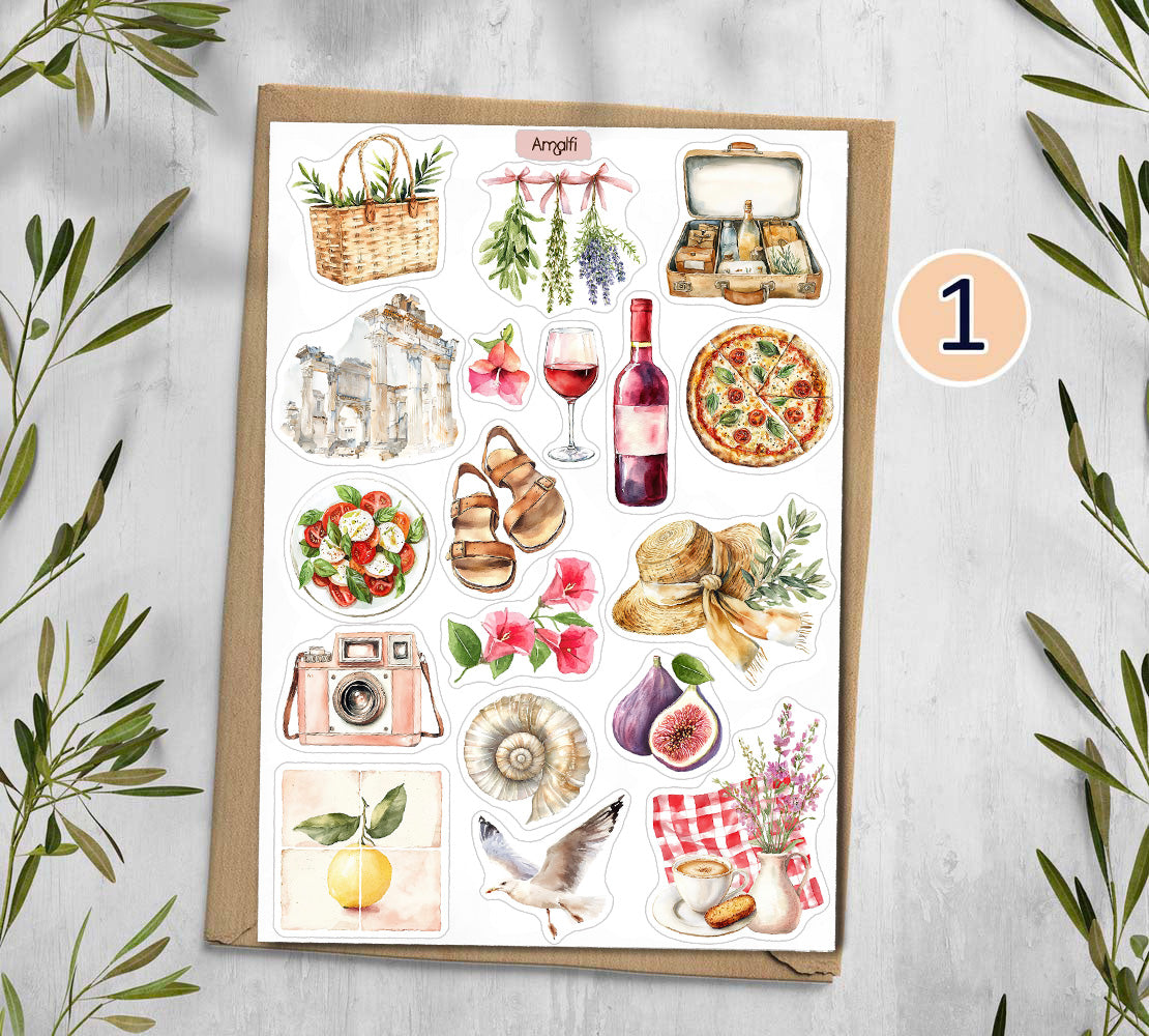 Amalfi Summer Stickers 00356