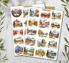 Golden Autumn Stickers 00358