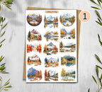Golden Autumn Stickers 00358