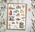 London. England Travel Stickers. Europe Decal 00358