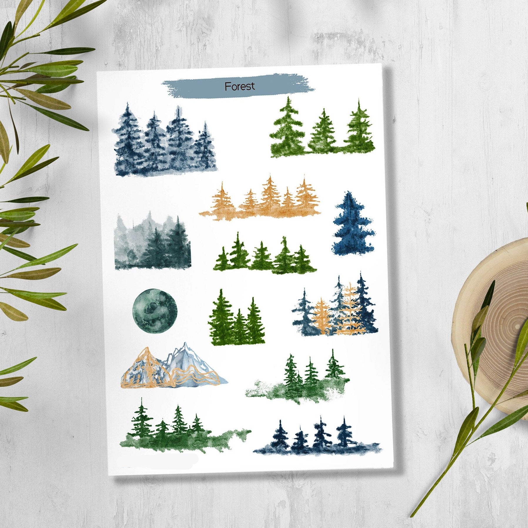 Winer Forest Stickers