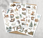 Frozen Woodland Stickers (000376)