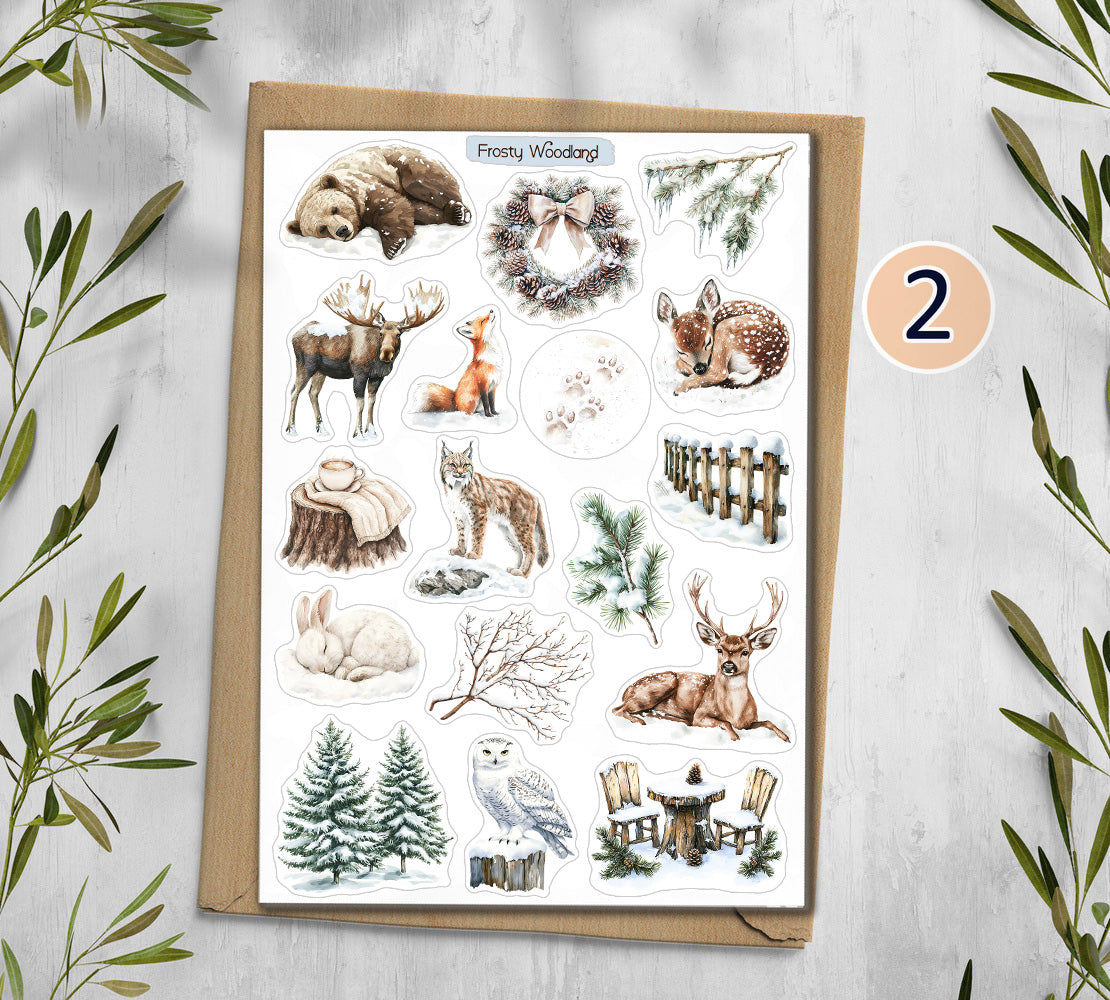 Frozen Woodland Stickers (000376)