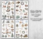 Frozen Woodland Stickers (000376)