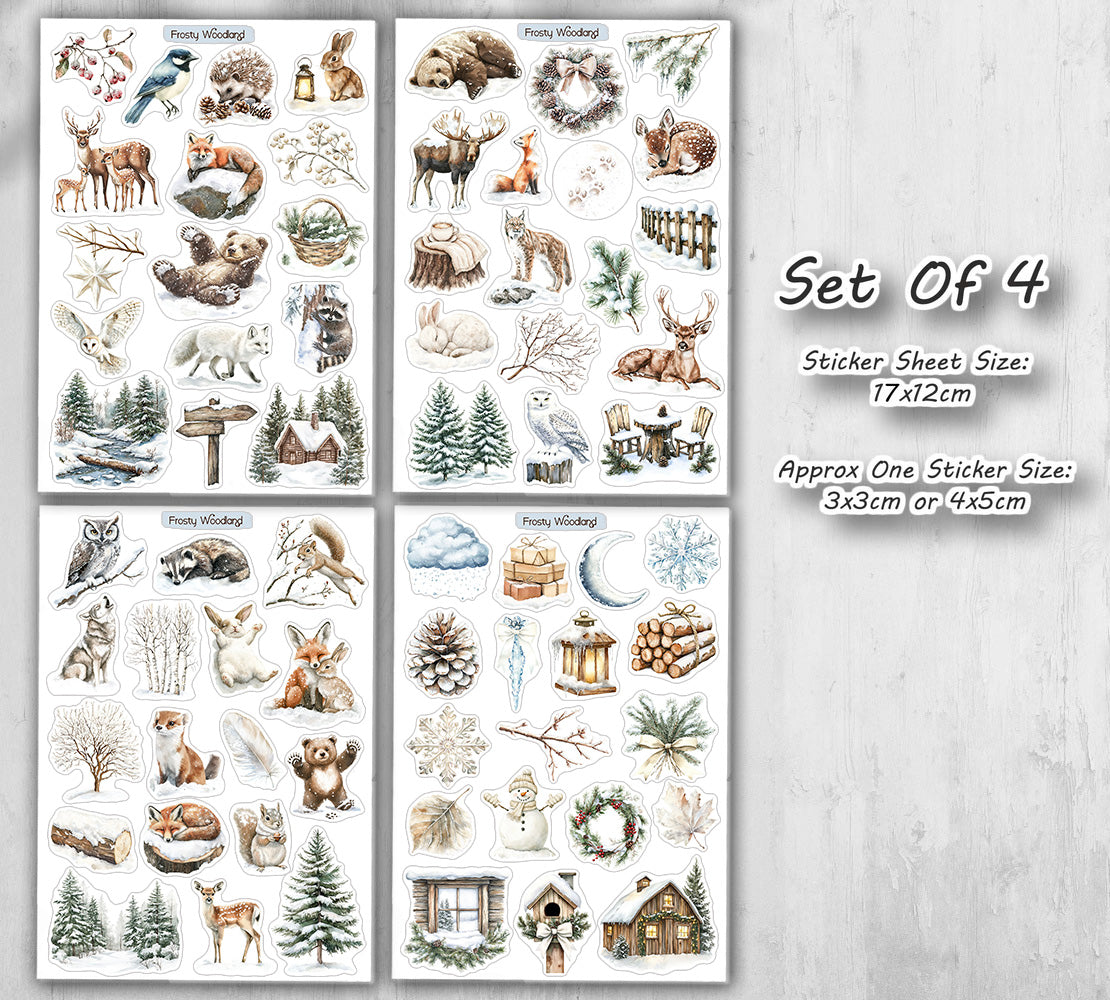 Frozen Woodland Stickers (000376)