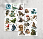 Celtic Mythical Creatures Stickers. 00378