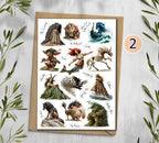 Celtic Mythical Creatures Stickers. 00378