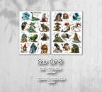 Celtic Mythical Creatures Stickers. 00378