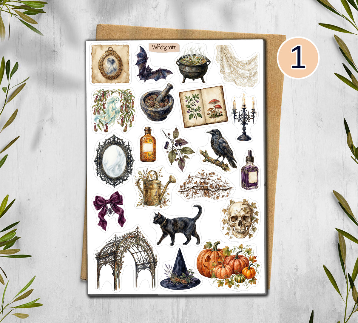 Witchcraft Stickers (00384)
