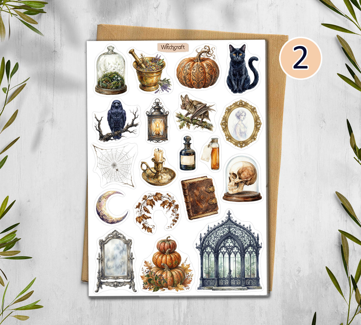 Witchcraft Stickers (00384)