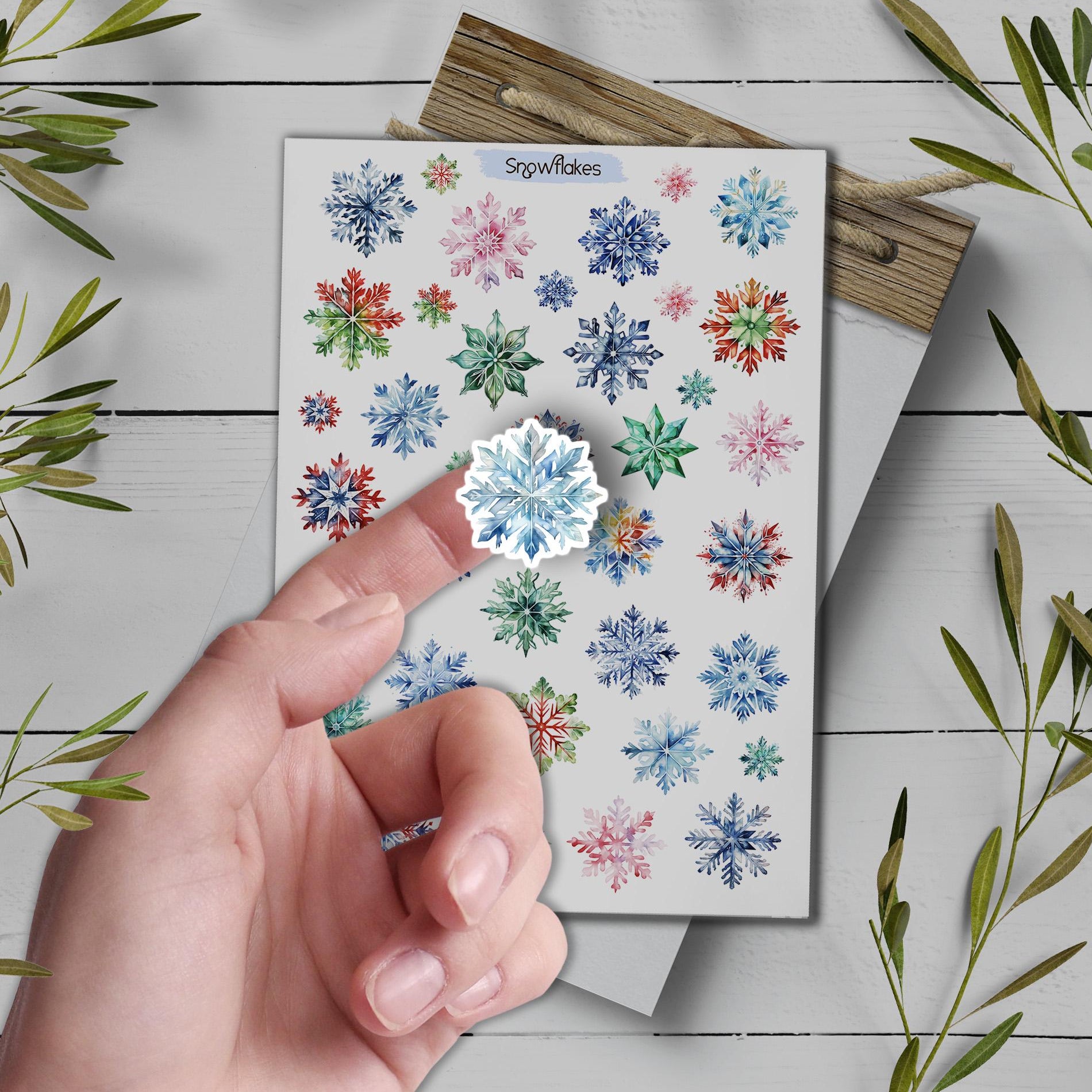 Snowflake Sticker Sheet