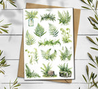 Fern Stickers: Botanical Greenery Scrapbooking Stickers