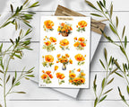 California Poppy Stickers: Wildflower Sticker Pack