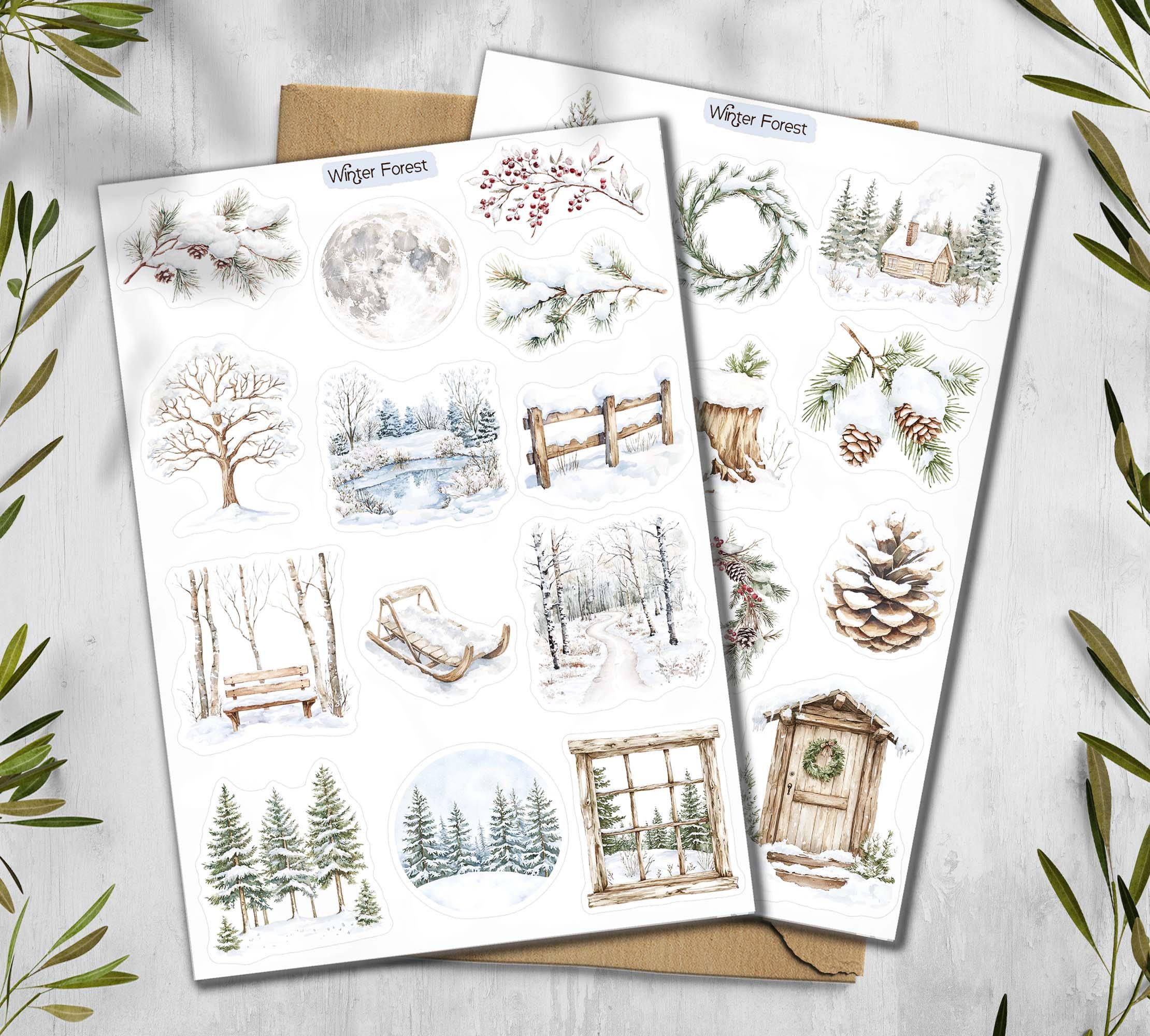 Winter Forest Stickers