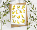 Forsythia Stickers: Yellow Spring Blossom Planner Stickers