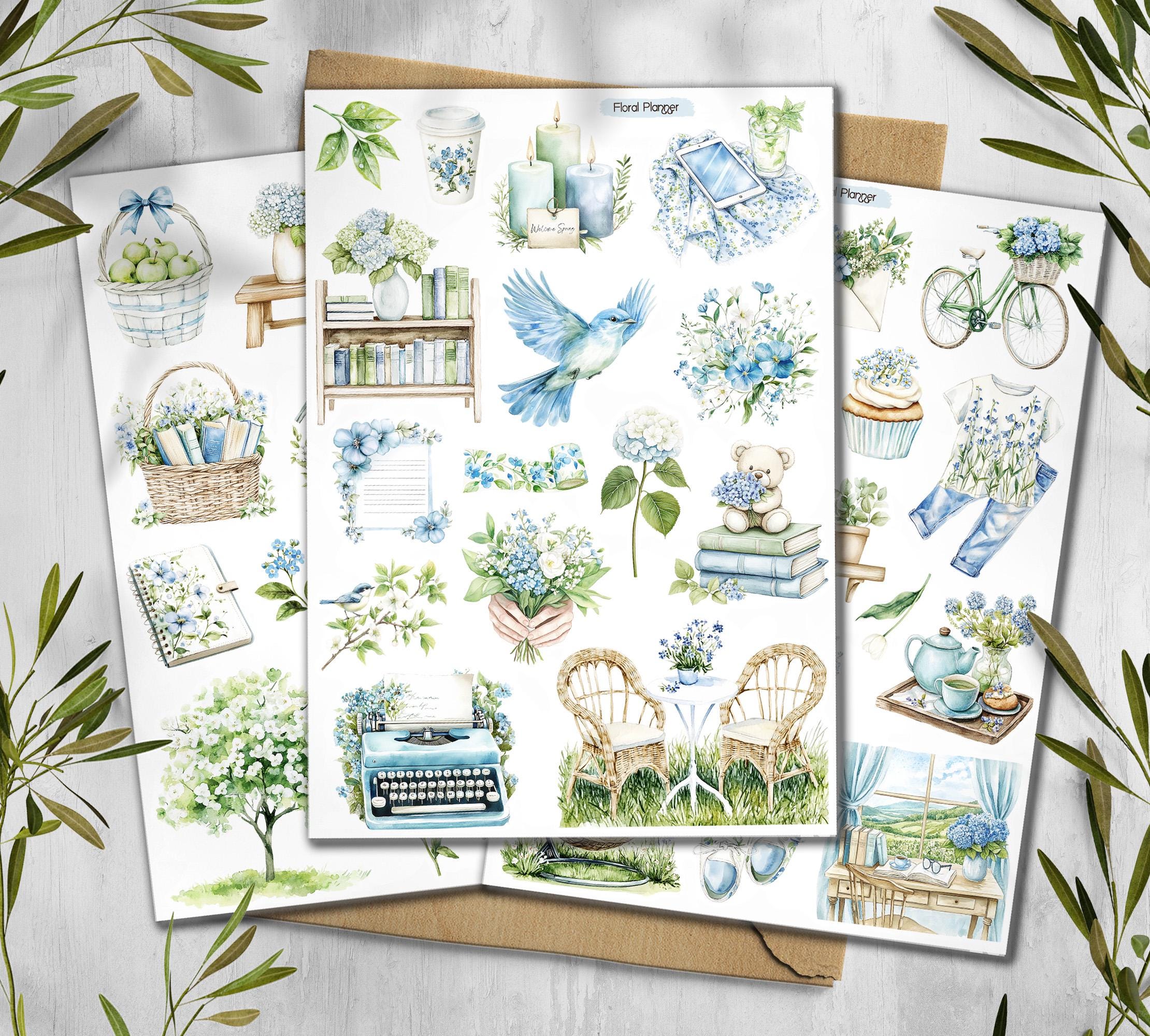 Spring Floral Planner Sticker