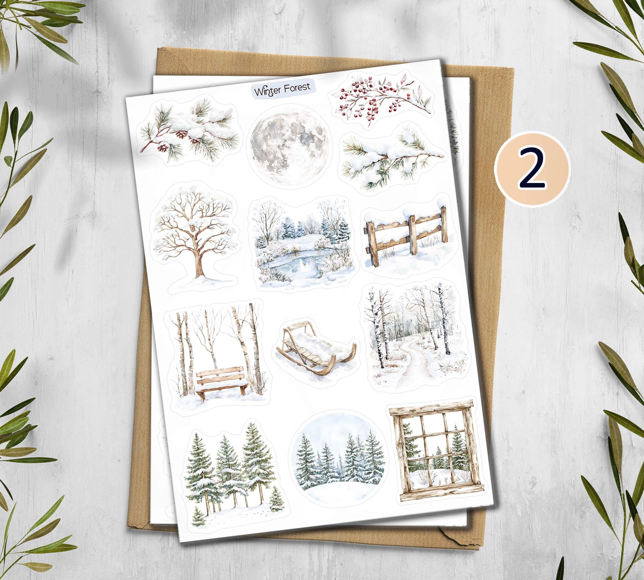 Winter Forest Stickers