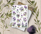 Thistle Stickers. Milk Thistle Flowers Sticker. Wildflowers Sticker Sheet. Scotland stickers. Transparent Milk Thistle Stickers