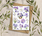 Iris flower Stickers. Iris Flowers Sticker. Wildflowers Sticker Pack. Spring Stickers. Iris stickers. Bullet Journal