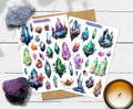 Magic Crystal Stickers: Witchy Planner Stickers, Grimoire, Book of Shadows
