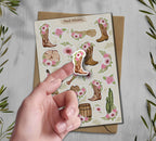Western Boots Stickers. Cowboy Boots Stickers. Floral boots Stickers. Floral Wheel Stickers. Cowboy Stickers. Cowgirl Boots Scrapbooking