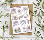 Lilac Garden Stickers: Floral Planner Stickers
