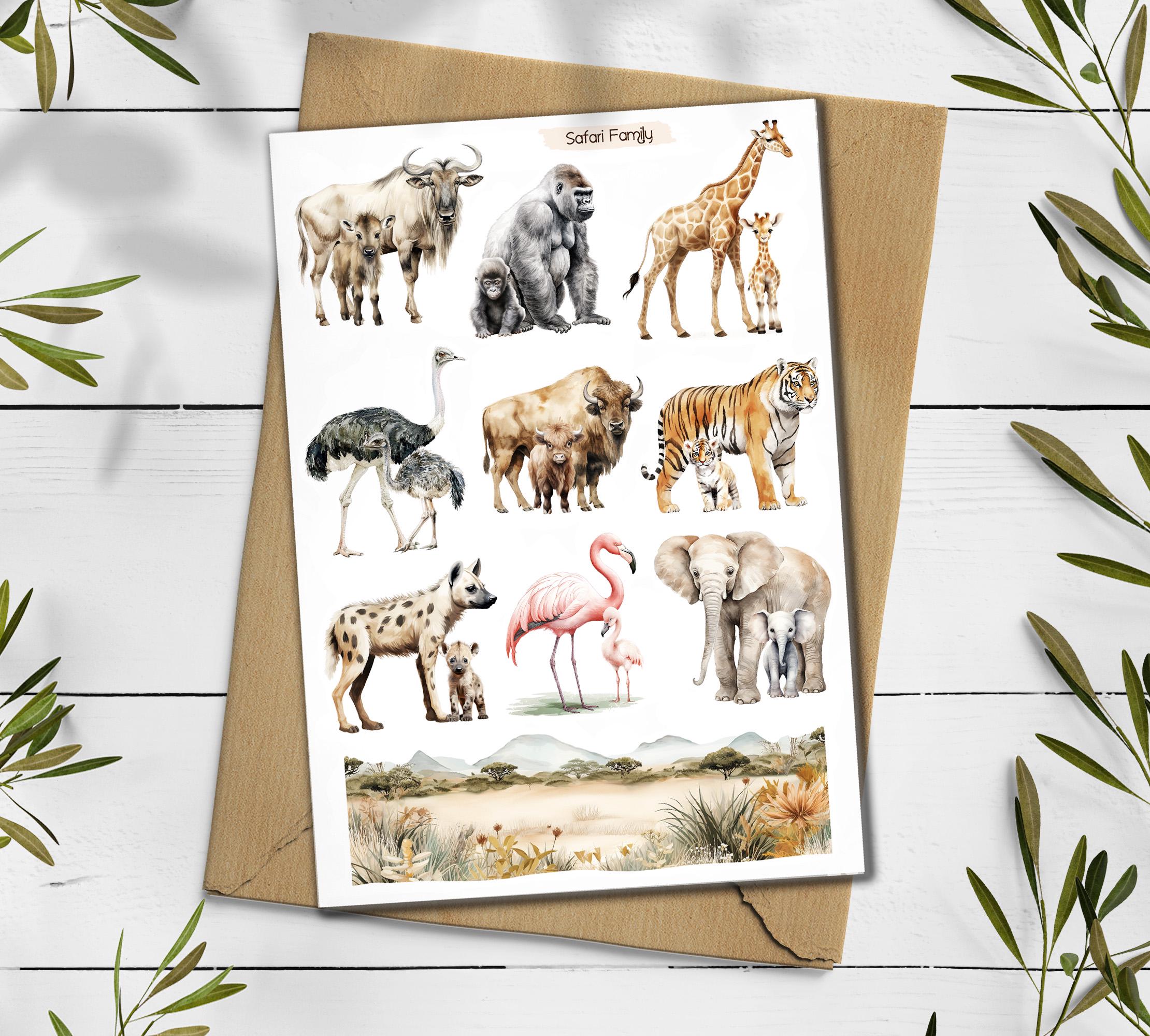 Safari Animal Stickers
